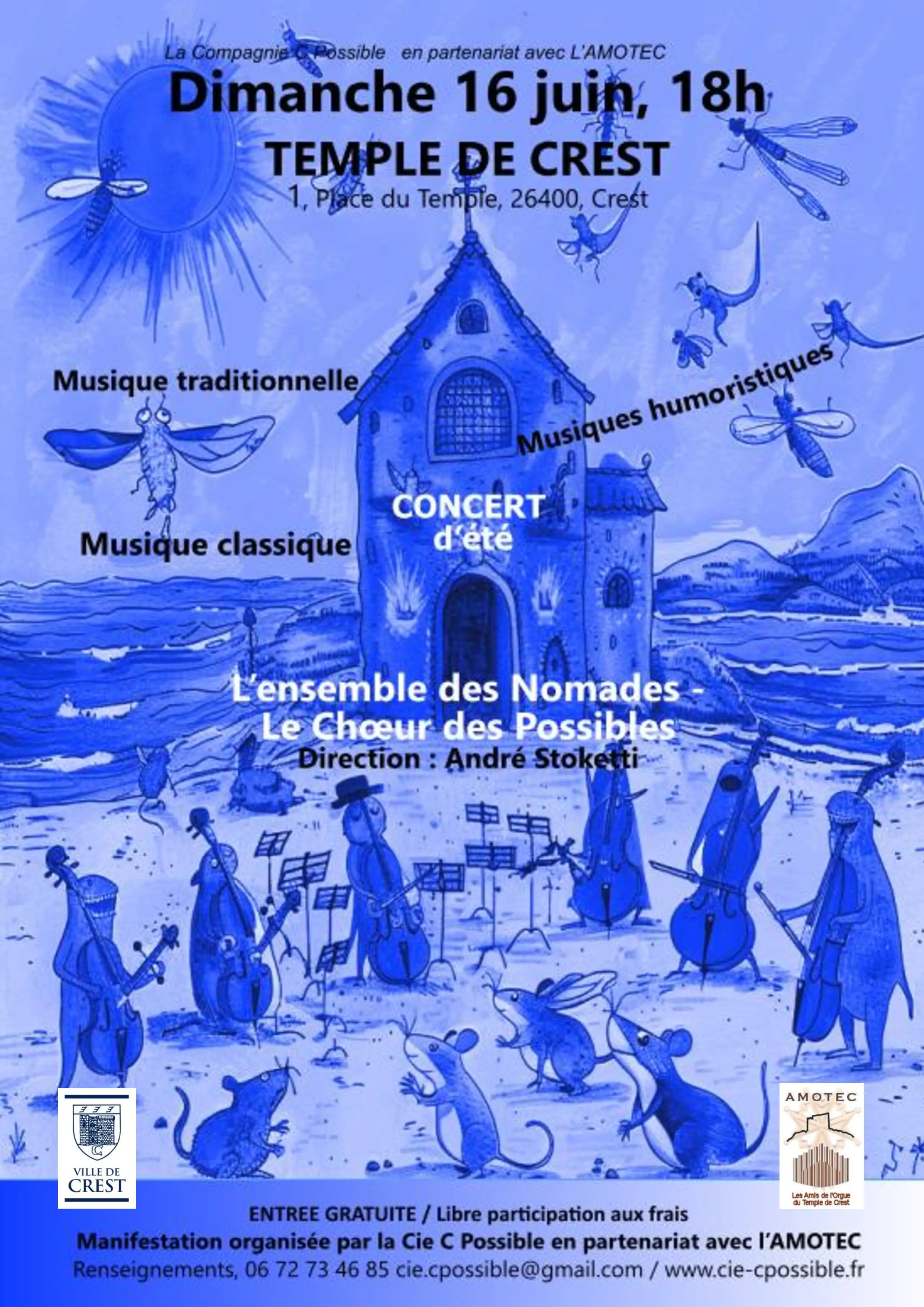 Affiche concert André Stoketti 2024